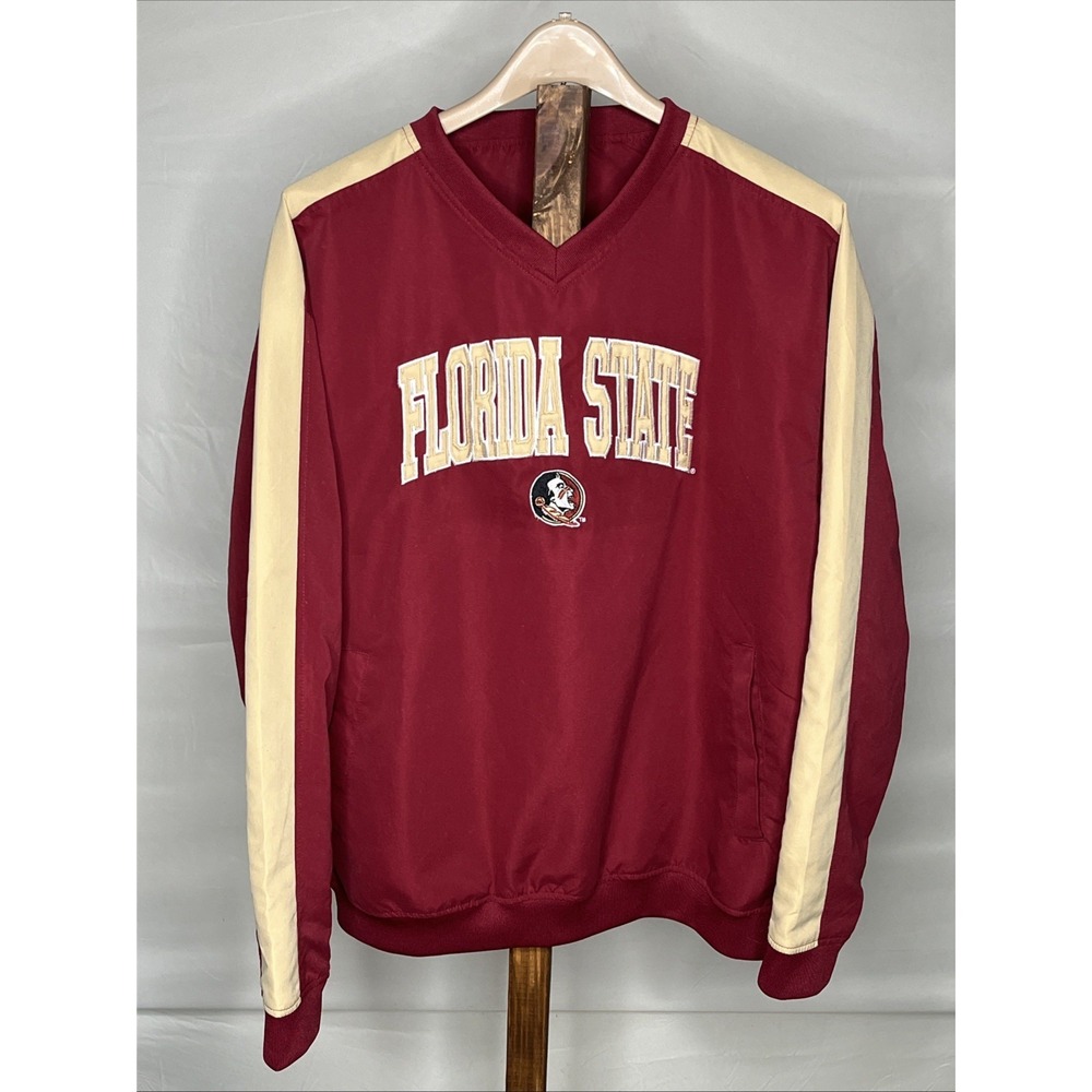 KA Knights Apparel Florida State Pullover Garnet College Team Apparel Size Large